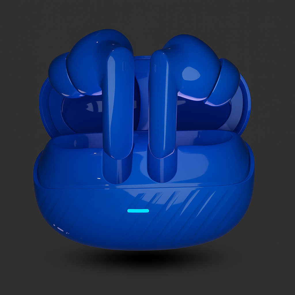 Sleik Wave Wireless Earbuds — 800 mAh Battery - 6 Mic ENC ANC - 40ms Gaming Mode